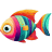 Colorful 3 Fish icon