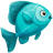 Cyan 2 Frightened Fish icon
