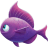 Purple 2 Curious Fish icon