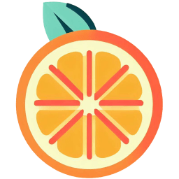 Orange Open Flat icon
