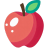 Apple-Red-Flat icon