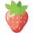 Strawberry-Flat-Flat icon