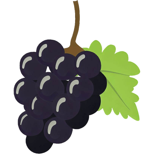 Grape-Black-Flat icon