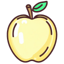 Apple Yellow Flat icon