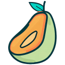 Papaya Flat icon