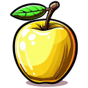 Apple-Yellow-Illustration icon