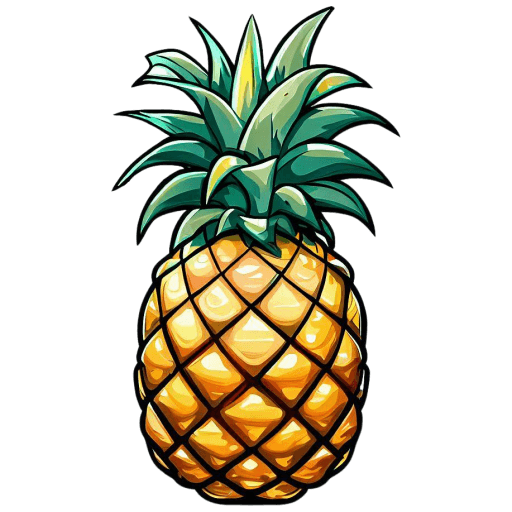 Pineapple Illustration icon