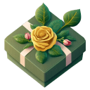 Green-With-Yellow-2-Rose icon