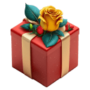 Red With Rose 2 Gift icon