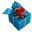 Blue With Red Rose Gift icon