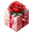 Pink-With-Rose-Gift icon