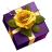 Purple With Rose 1 Gift icon