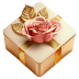 Gold-With-Pink-Rose-3-Gift icon