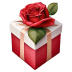 Red-With-Red-Rose-Gift icon
