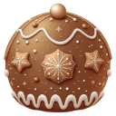 Gingerbread-Christmas-Ball icon