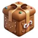 Gingerbread-Christmas-Gift icon
