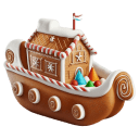 Gingerbread Houseboat icon