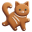 Gingerbread Animal Cat icon