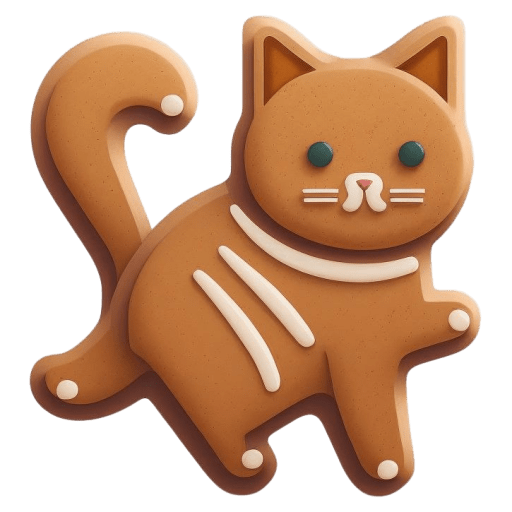 Gingerbread-Animal-Cat icon