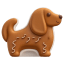 Gingerbread Animal Dog icon