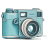 Handdrawn 3D Blue Camera icon