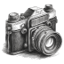 Handdrawn-3D-4-Camera icon
