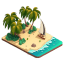 Boat on Beach icon