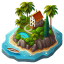 House Palm Rock Ship Island icon