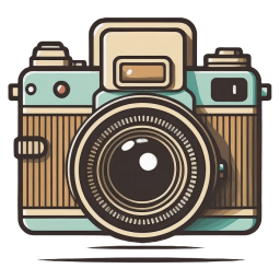 Flat Brown Camera icon