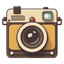 Flat Yellow Square Camera Icon | Outline Camera Iconpack | Icon Archive