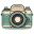 Flat Blue Camera icon