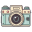 Flat Turquoise Smooth Camera icon