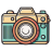 Flat Colorful Camera icon