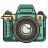 Flat-Green-Camera icon