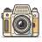 Flat-Yellow-Big-Camera icon