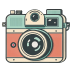 Flat-Red-Smooth-Camera icon