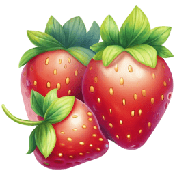Strawberries Illustration icon