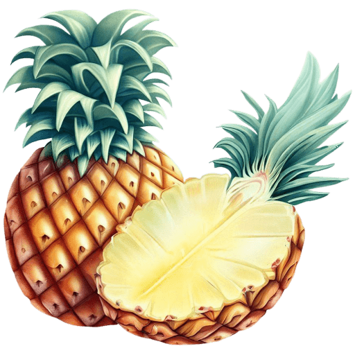 Pineapple-Open-Illustration icon