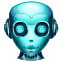 Cyan 4 Robot Avatar icon