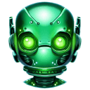 Green 2 Robot Avatar icon