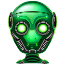 Green 4 Robot Avatar icon