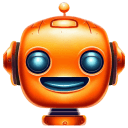 Orange 1 Robot Avatar icon
