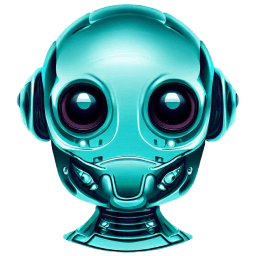 Cyan 2 Robot Avatar icon