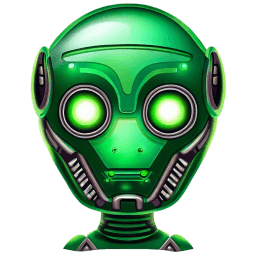 Green 4 Robot Avatar icon
