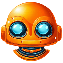 Orange 2 Robot Avatar icon
