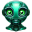 Green 1 Robot Avatar icon