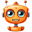 Orange 4 Robot Avatar icon