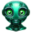 Green 1 Robot Avatar icon