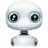 White 1 Robot Avatar icon
