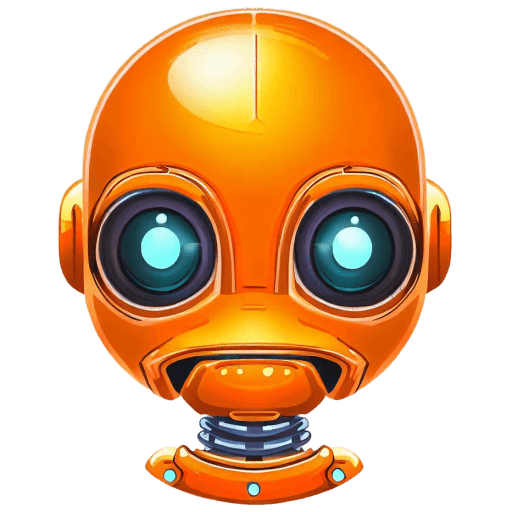 Orange 3 Robot Avatar icon